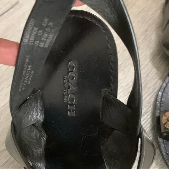 Coach Eleanor Mirror Metallic sandal women’s size 6 EUC - Picture 9 of 14